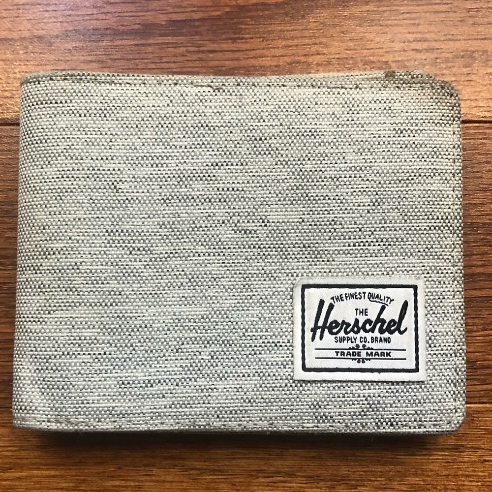 Herschel Design Company wallet - lightly used - gray canvas